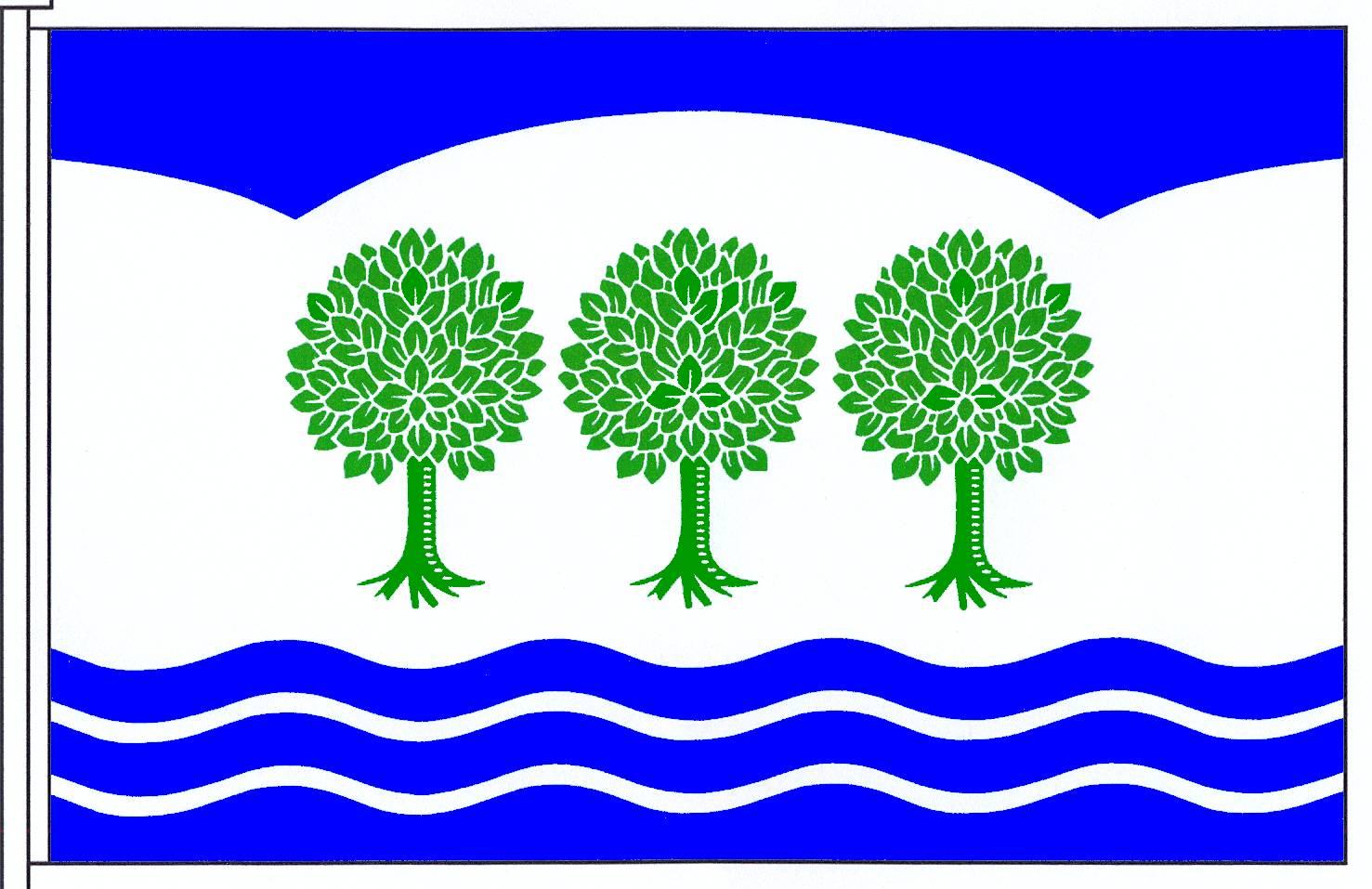 Flagge Gemeinde Groß Wittensee, Kreis Rendsburg-Eckernförde